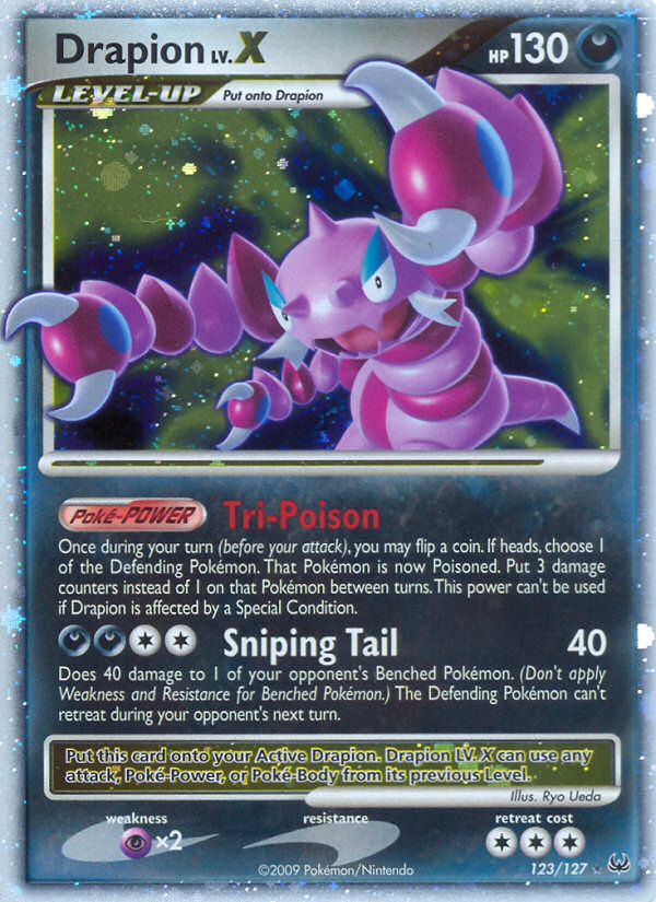 Drapion LV.X (123/127) [Platinum: Base Set] | Game Master's Emporium (The New GME)