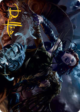 Olivia's Midnight Ambush Art Card (Gold-Stamped Signature) [Innistrad: Midnight Hunt Art Series] | Game Master's Emporium (The New GME)