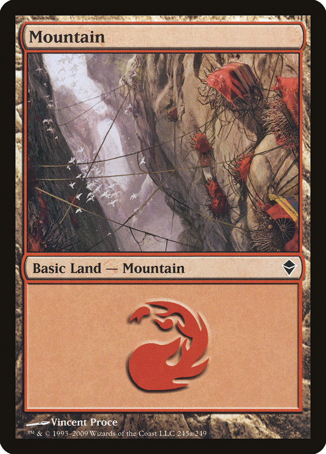 Mountain (245a) [Zendikar] | Game Master's Emporium (The New GME)