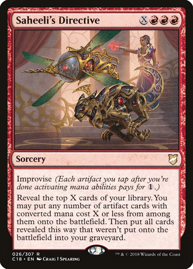 Saheeli's Directive [Commander 2018] | Game Master's Emporium (The New GME)
