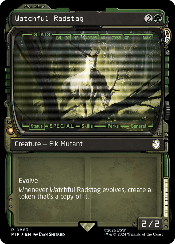 Watchful Radstag (Showcase) (Surge Foil) [Fallout] | Game Master's Emporium (The New GME)