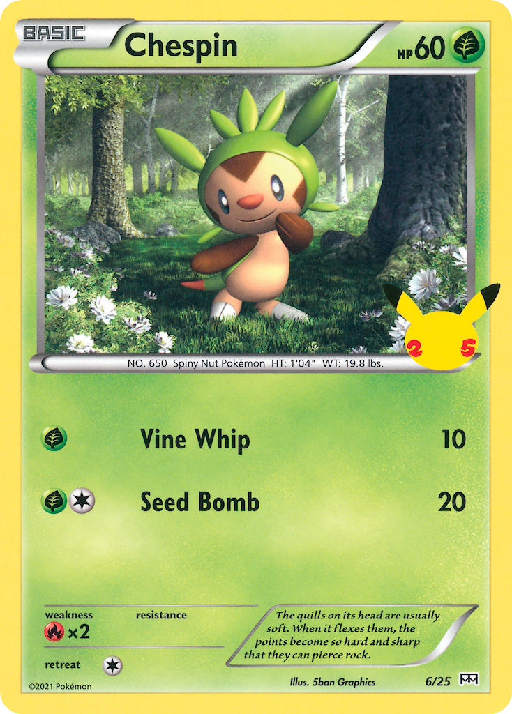 Chespin (6/25) [McDonald's 25th Anniversary] | Game Master's Emporium (The New GME)