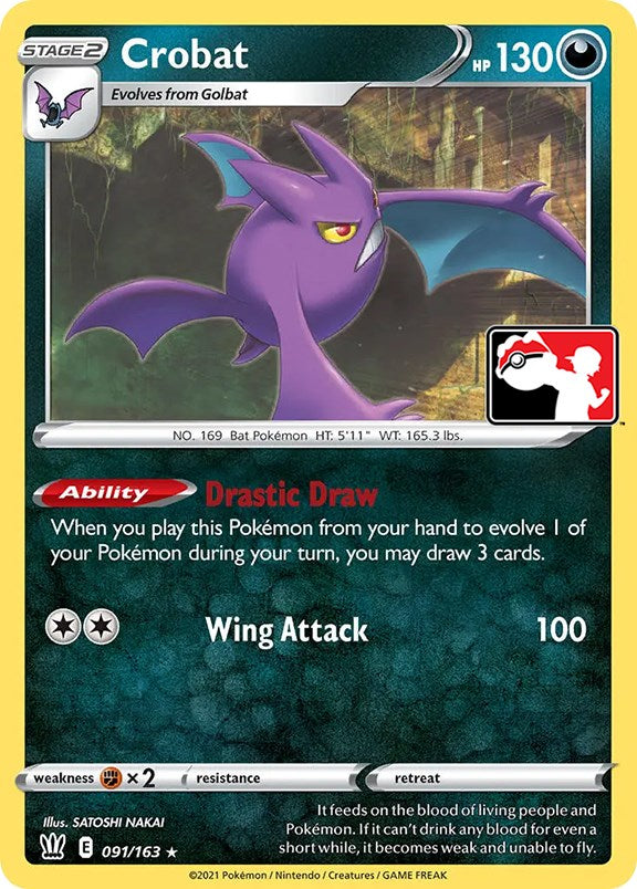 Crobat (091/163) [Prize Pack Series One] | Game Master's Emporium (The New GME)