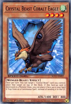 Crystal Beast Cobalt Eagle [SGX1-ENF07] Common | Game Master's Emporium (The New GME)