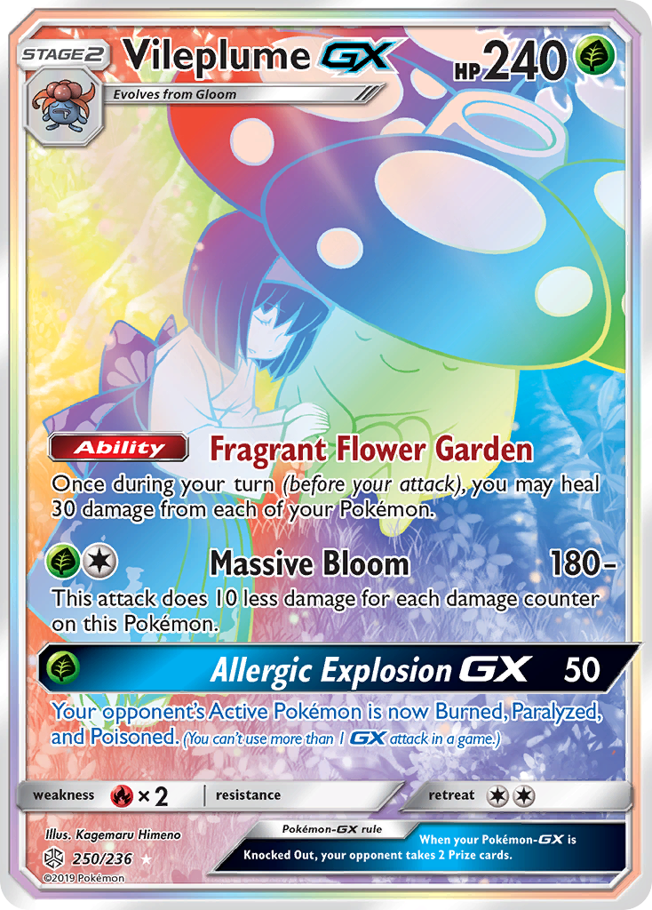 Vileplume GX (250/236) [Sun & Moon: Cosmic Eclipse] | Game Master's Emporium (The New GME)