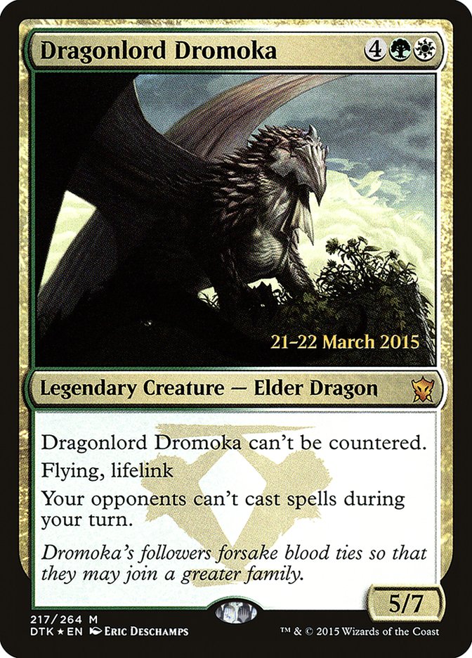 Dragonlord Dromoka [Dragons of Tarkir Prerelease Promos] | Game Master's Emporium (The New GME)