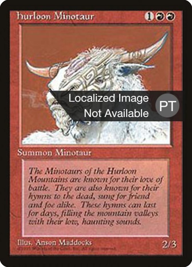 Hurloon Minotaur [Fourth Edition (Foreign Black Border)] | Game Master's Emporium (The New GME)