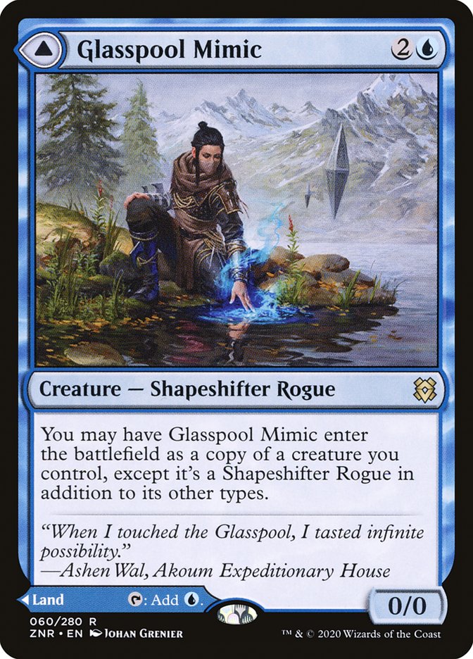 Glasspool Mimic // Glasspool Shore [Zendikar Rising] | Game Master's Emporium (The New GME)