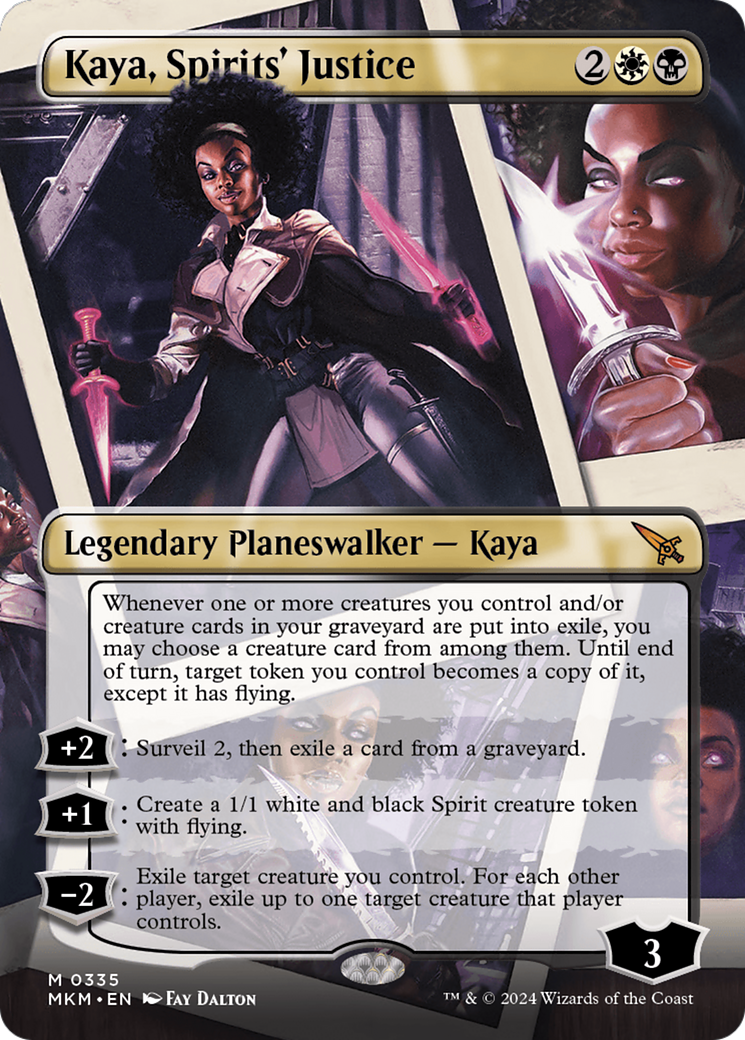 Kaya, Spirits' Justice (Borderless) [Murders at Karlov Manor] | Game Master's Emporium (The New GME)