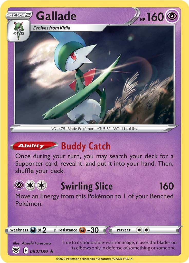 Gallade (062/189) [Sword & Shield: Astral Radiance] | Game Master's Emporium (The New GME)