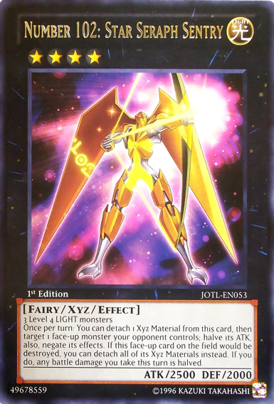 Number 102: Star Seraph Sentry [JOTL-EN053] Rare | Game Master's Emporium (The New GME)