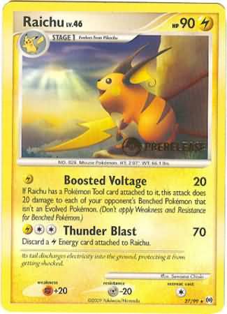 Raichu (27/99) (Prerelease Promo) [Nintendo: Black Star Promos] | Game Master's Emporium (The New GME)
