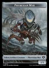 Bird // Phyrexian Myr Double-Sided Token [Commander Masters Tokens] | Game Master's Emporium (The New GME)