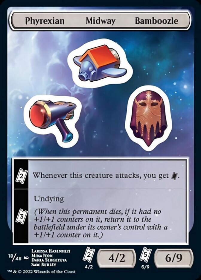 Phyrexian Midway Bamboozle [Unfinity Stickers] | Game Master's Emporium (The New GME)