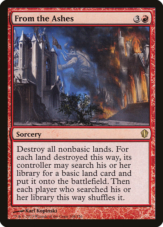 From the Ashes [Commander 2013] | Game Master's Emporium (The New GME)