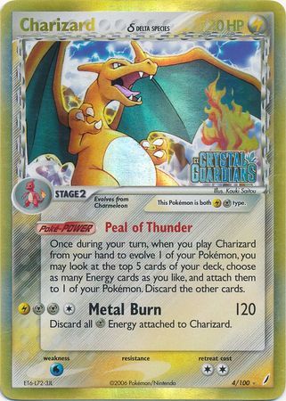 Charizard (4/100) (Delta Species) (Stamped) [EX: Crystal Guardians] | Game Master's Emporium (The New GME)