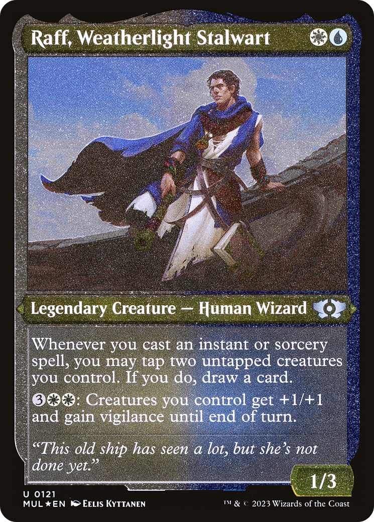 Raff, Weatherlight Stalwart (Foil Etched) [Multiverse Legends] | Game Master's Emporium (The New GME)