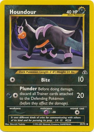 Houndour (39/75) [Neo Discovery Unlimited] | Game Master's Emporium (The New GME)