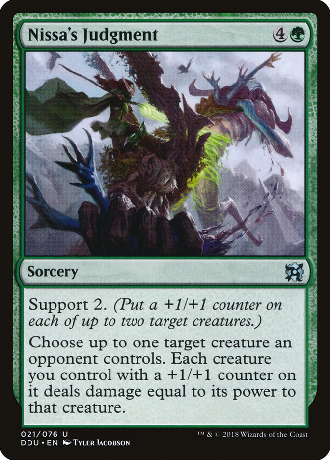 Nissa's Judgment [Duel Decks: Elves vs. Inventors] | Game Master's Emporium (The New GME)