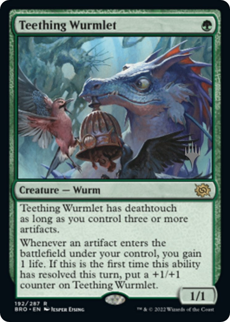 Teething Wurmlet (Promo Pack) [The Brothers' War Promos] | Game Master's Emporium (The New GME)