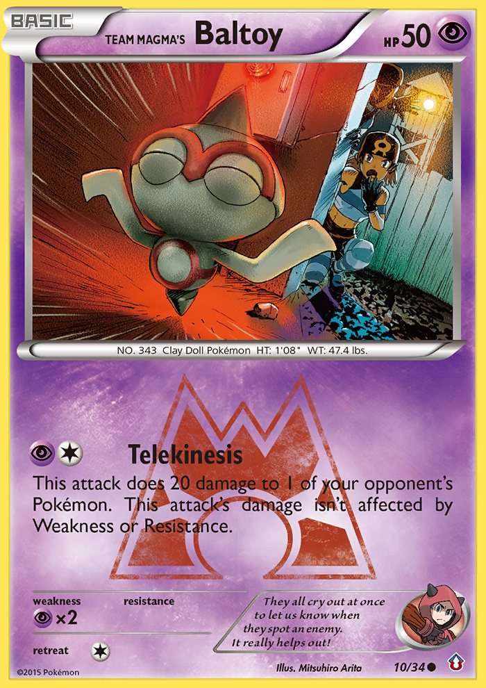 Team Magma's Baltoy (10/34) [XY: Double Crisis] | Game Master's Emporium (The New GME)