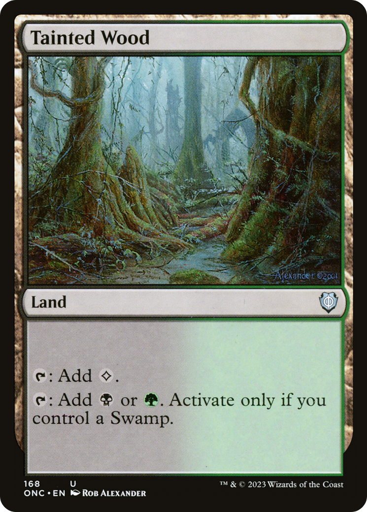 Tainted Wood [Phyrexia: All Will Be One Commander] | Game Master's Emporium (The New GME)