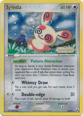 Spinda (26/92) (Stamped) [EX: Legend Maker] | Game Master's Emporium (The New GME)