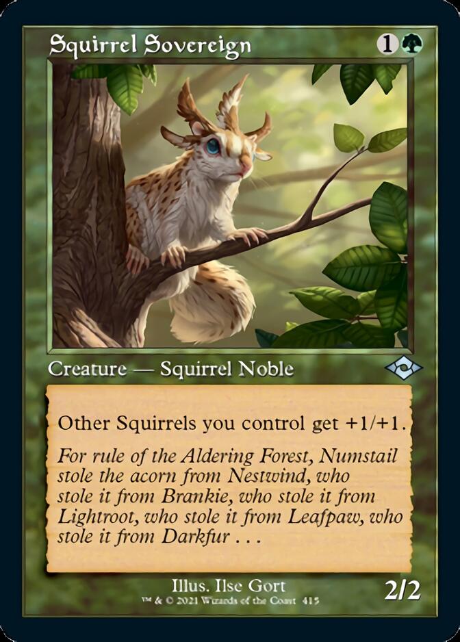 Squirrel Sovereign (Retro Foil Etched) [Modern Horizons 2] | Game Master's Emporium (The New GME)