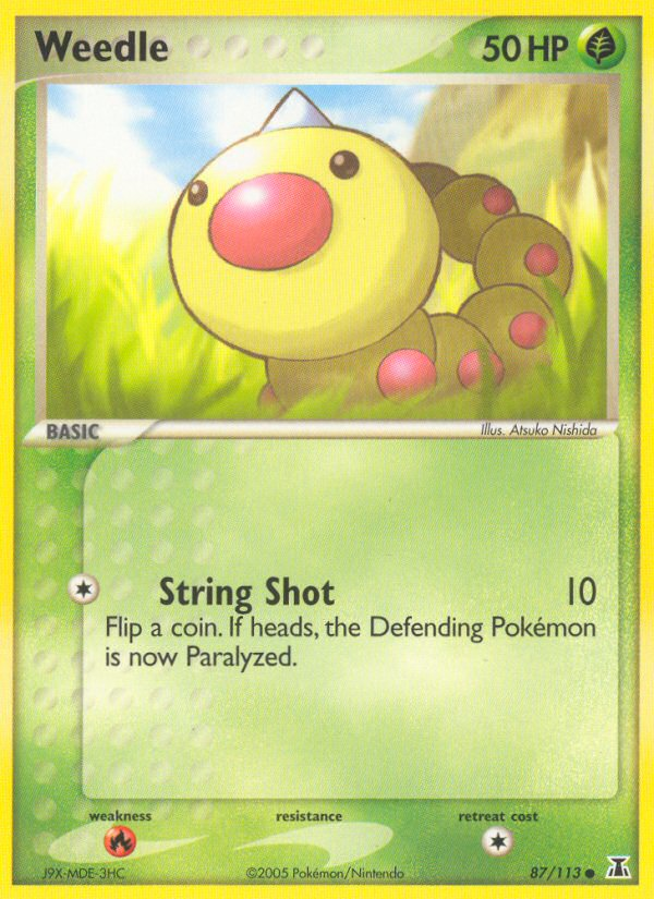 Weedle (87/113) [EX: Delta Species] | Game Master's Emporium (The New GME)