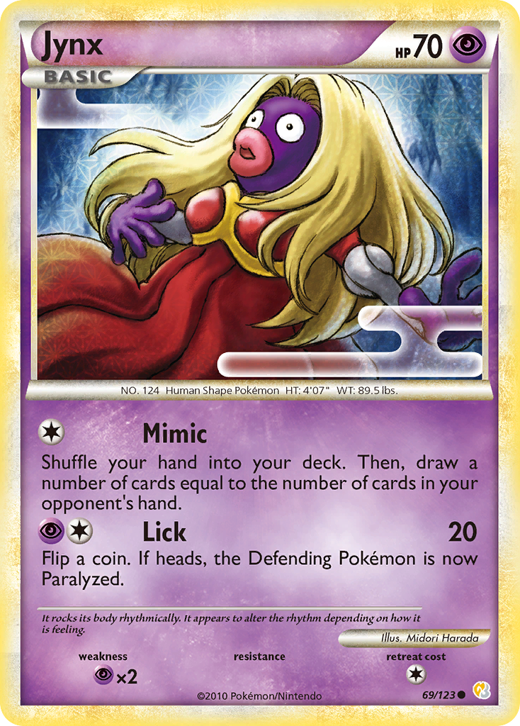 Jynx (69/123) [HeartGold & SoulSilver: Base Set] | Game Master's Emporium (The New GME)