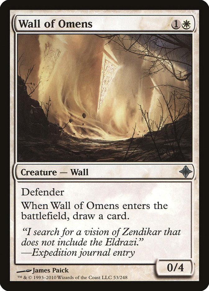 Wall of Omens [Rise of the Eldrazi] | Game Master's Emporium (The New GME)