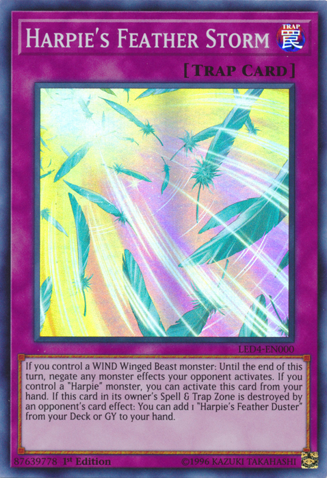 Harpie's Feather Storm [LED4-EN000] Super Rare | Game Master's Emporium (The New GME)