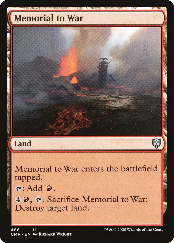 Memorial to War [Commander Legends] | Game Master's Emporium (The New GME)