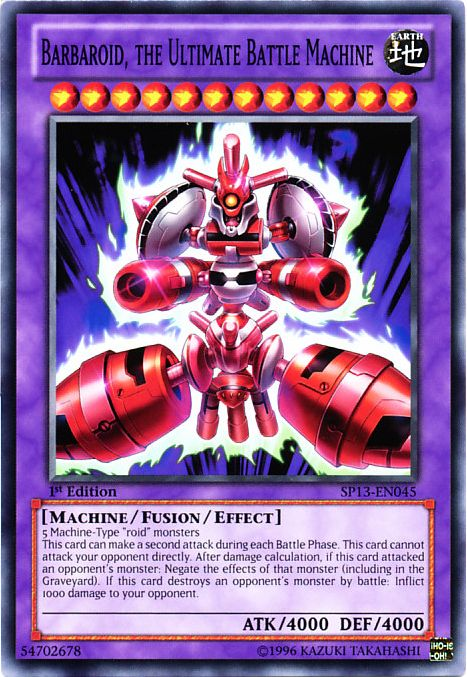 Barbaroid, the Ultimate Battle Machine [SP13-EN045] Common | Game Master's Emporium (The New GME)