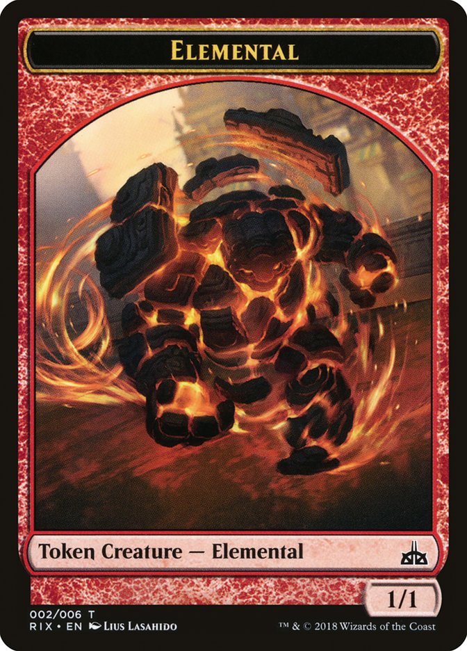 Elemental Token (002/006) [Rivals of Ixalan Tokens] | Game Master's Emporium (The New GME)