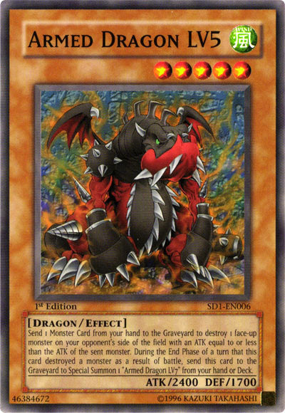 Armed Dragon LV5 [SD1-EN006] Common | Game Master's Emporium (The New GME)