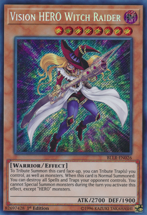 Vision Hero Witch Raider [BLLR-EN026] Secret Rare | Game Master's Emporium (The New GME)