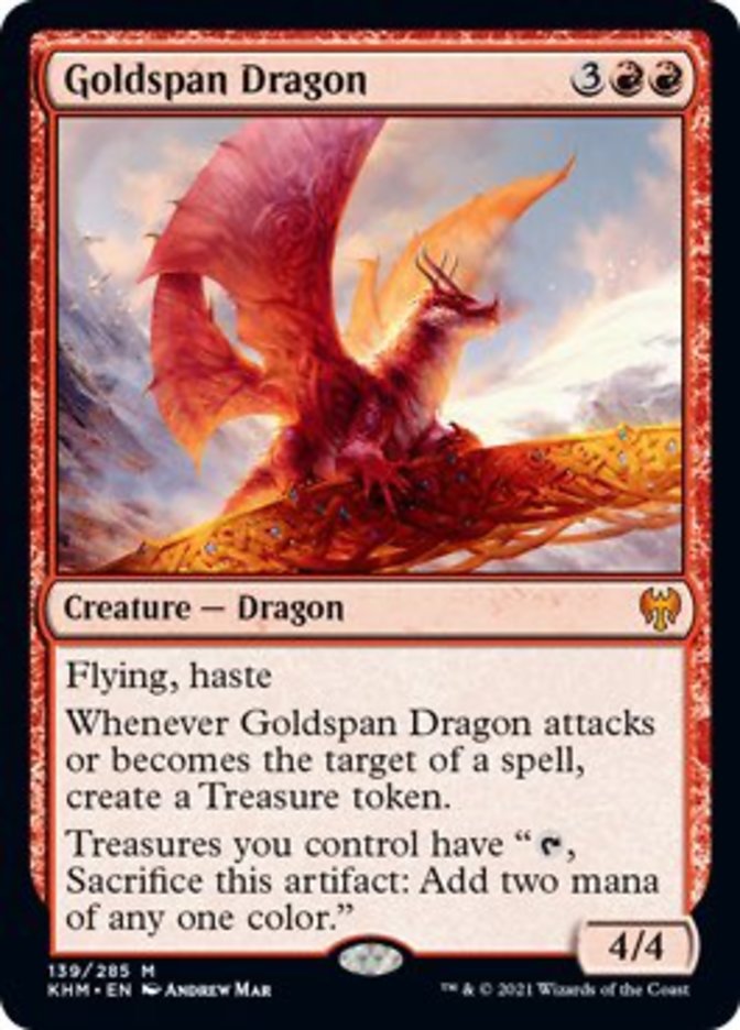 Goldspan Dragon [Kaldheim] | Game Master's Emporium (The New GME)