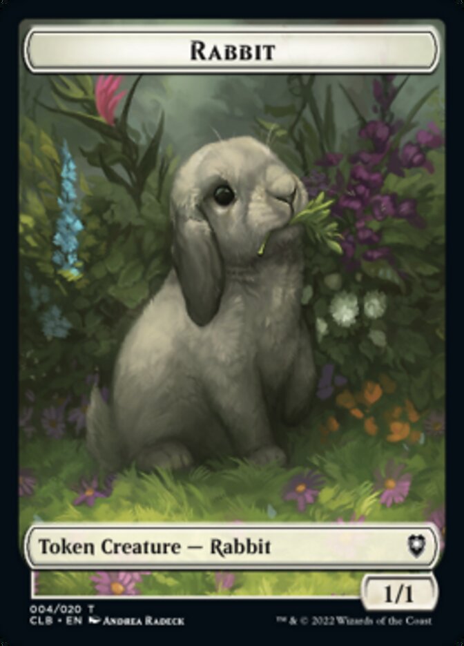 Rabbit Token [Commander Legends: Battle for Baldur's Gate Tokens] | Game Master's Emporium (The New GME)