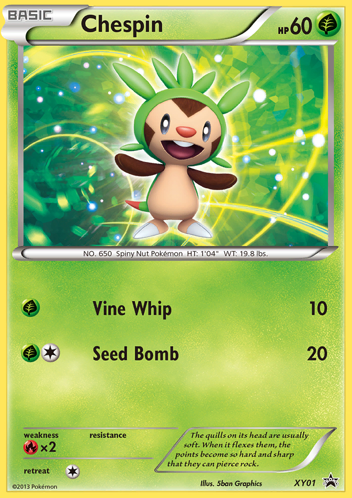 Chespin (XY01) [XY: Black Star Promos] | Game Master's Emporium (The New GME)