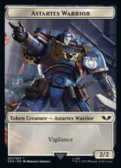 Astartes Warrior // Clue Double-Sided Token (Surge Foil) [Warhammer 40,000 Tokens] | Game Master's Emporium (The New GME)