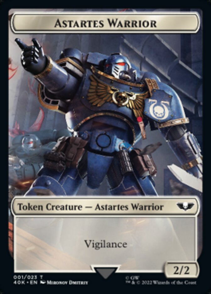 Astartes Warrior // Cherubael Double-Sided Token (Surge Foil) [Warhammer 40,000 Tokens] | Game Master's Emporium (The New GME)