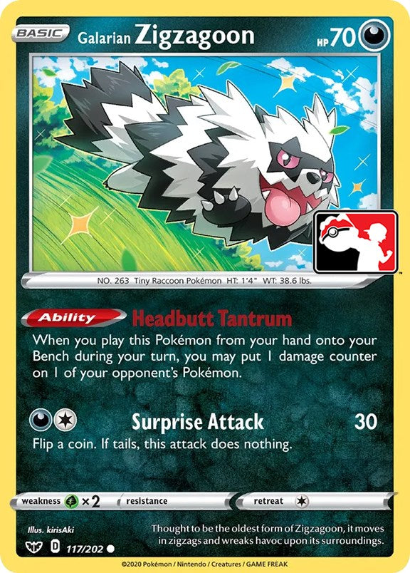Galarian Zigzagoon (117/202) [Prize Pack Series One] | Game Master's Emporium (The New GME)