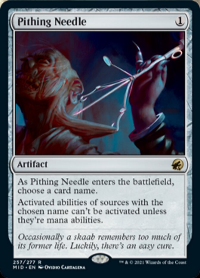 Pithing Needle [Innistrad: Midnight Hunt] | Game Master's Emporium (The New GME)