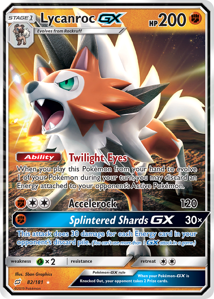 Lycanroc GX (82/181) [Sun & Moon: Team Up] | Game Master's Emporium (The New GME)