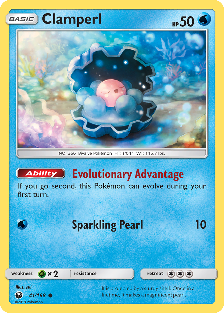 Clamperl (41/168) [Sun & Moon: Celestial Storm] | Game Master's Emporium (The New GME)