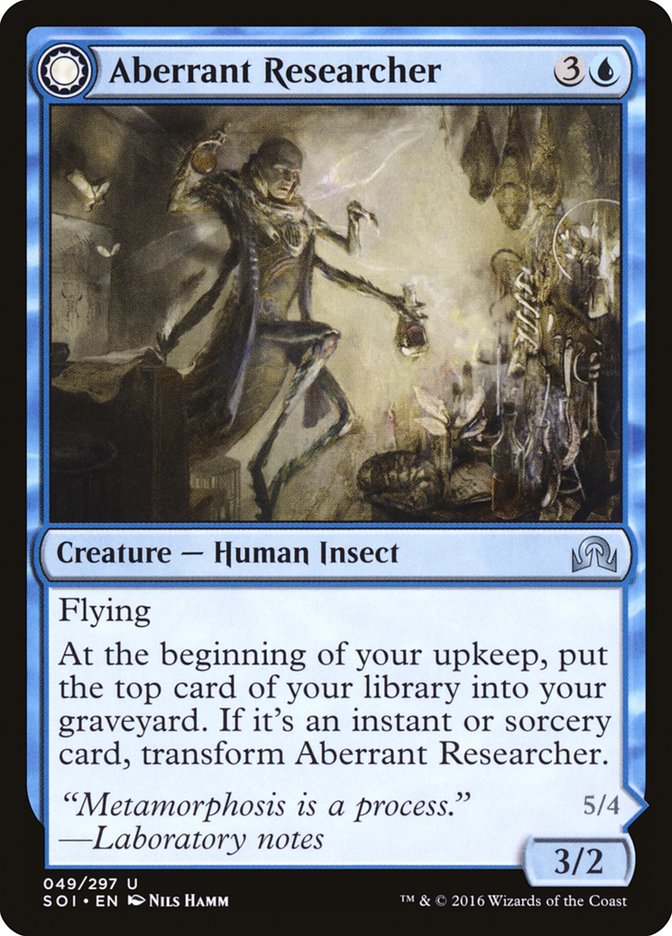 Aberrant Researcher // Perfected Form [Shadows over Innistrad] | Game Master's Emporium (The New GME)