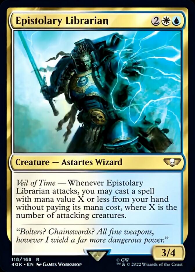 Epistolary Librarian (Surge Foil) [Warhammer 40,000] | Game Master's Emporium (The New GME)