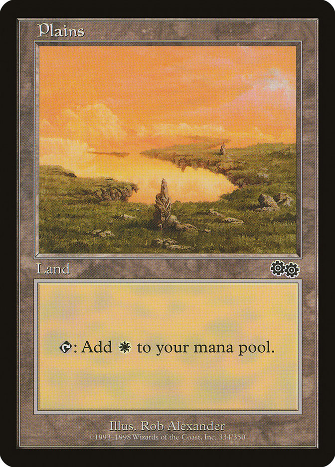 Plains (334) [Urza's Saga] | Game Master's Emporium (The New GME)