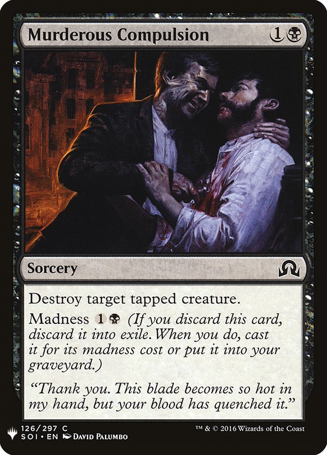 Murderous Compulsion [Mystery Booster] | Game Master's Emporium (The New GME)